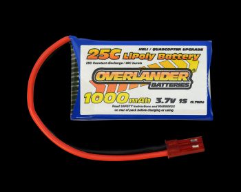 OVERLANDER SINGLE CELL 3.7V LIPO 175MAH (SINGLE LIPO ONLY)
